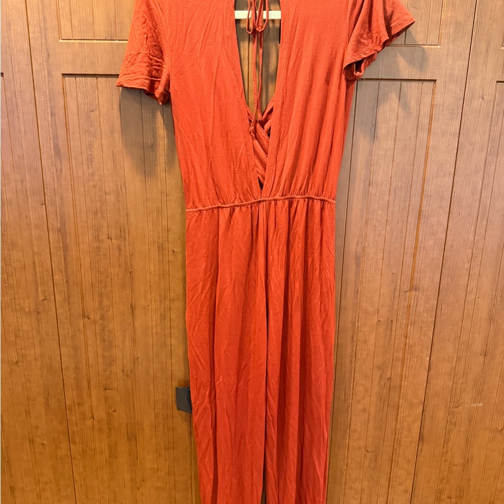 Lulu's Red Jumpsuit - Picture 5 of 12